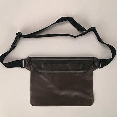 Bolsa impermeável para natação, esqui aquático, mergulho, ombro e cintura, capa protetora para celular subaquática para praia e barco.