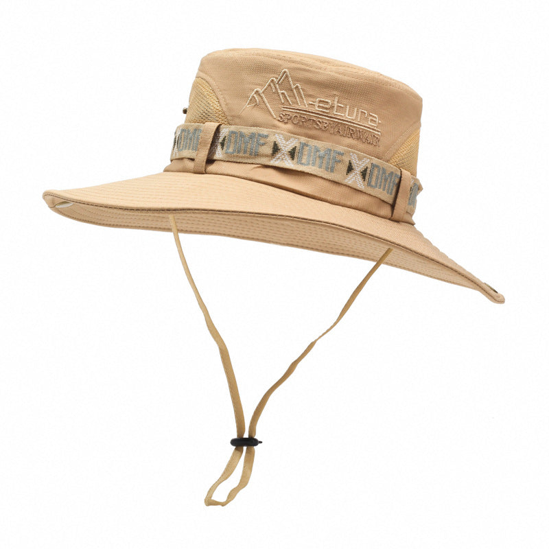 Chapéu Bucket Masculino para Proteção Solar ao Ar Livre, Aba Larga, Ideal para Pesca, Praia e Caminhadas.