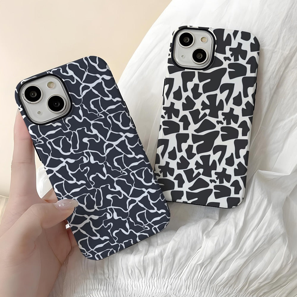 Capa de celular estampada Apple 14pm 2 em 1 com película, IP16 Pro, capa rígida feminina 12pm 15