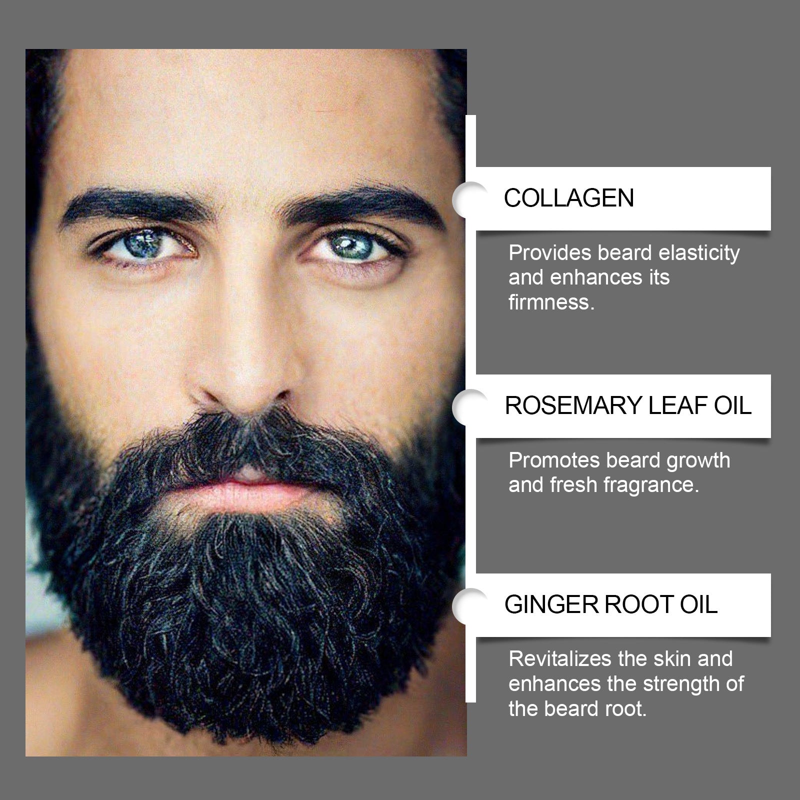 Óleo para Barba Masculina: Limpeza Suave, Hidratação e Amaciamento. Óleo Essencial para Barba.