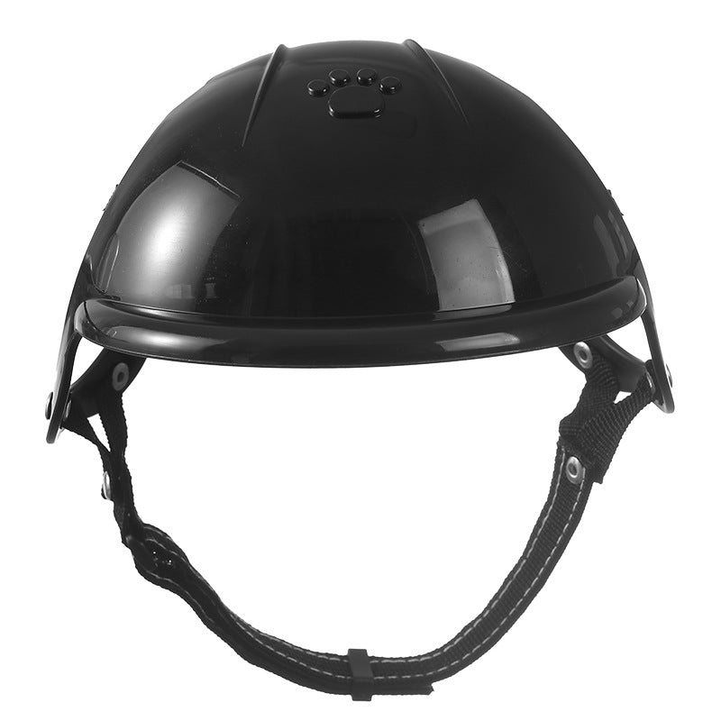 Capacete rosa para animais de estimação, novo, para cães e gatos, ideal para motociclismo, esporte e atividades ao ar livre. Acessório perfeito para a cabeça de animais de estimação.