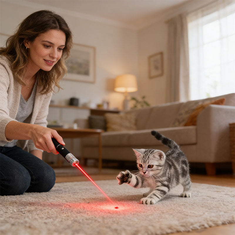 Mini ponteiro laser verde 2 em 1 destacável com suporte de lâmpada portátil, foco visível para caça, ensino e apresentações.
