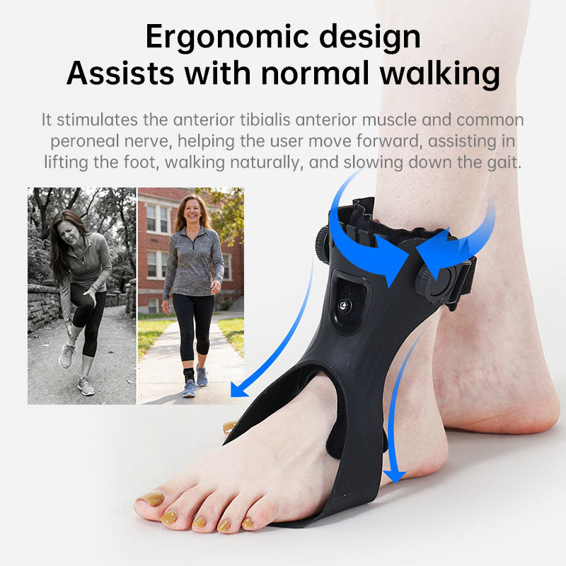 Tala noturna ajustável para fascite plantar com airbag, suporte para pé caído dorsal, ajuste confortável.