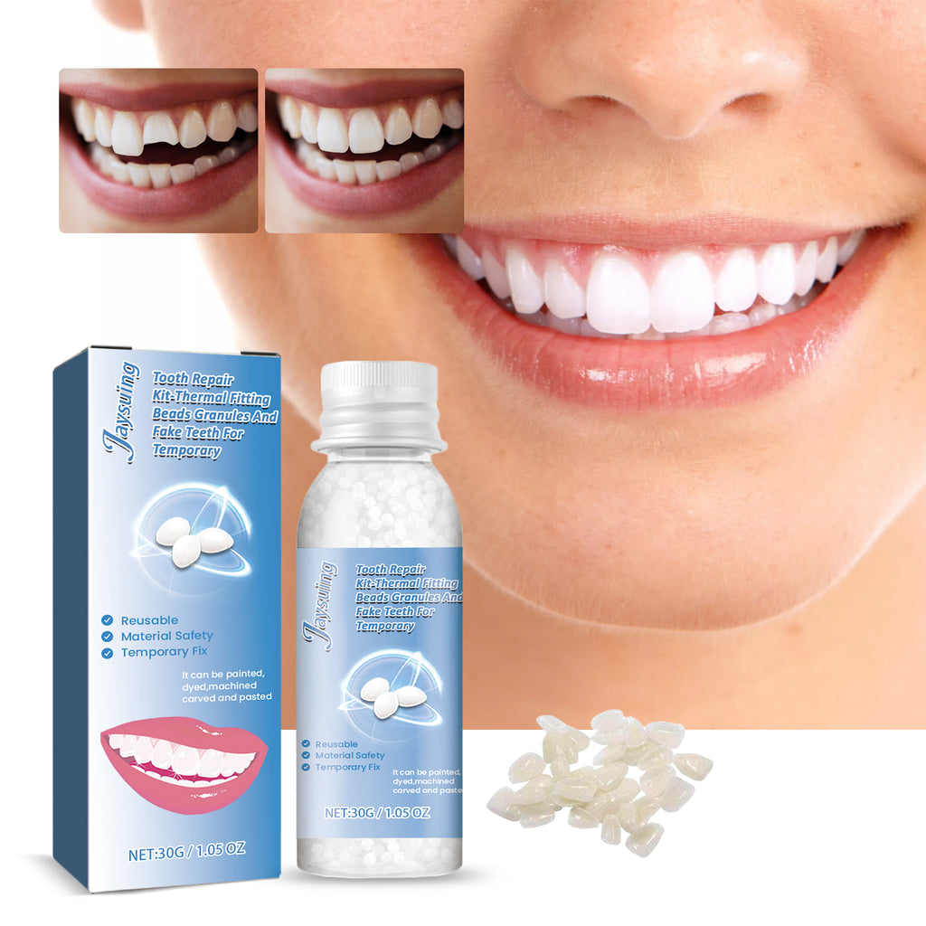 Kit de reparo dentário, maquiagem de Halloween para modificação de dentes, dentaduras, obturações e buracos, com cola.