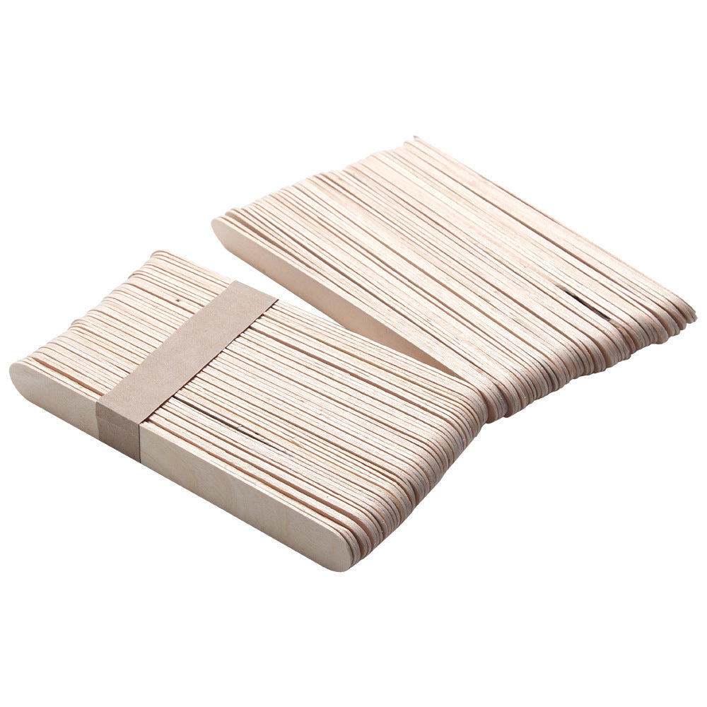 Bastão de cera para depilação, bastão para sorvete, bastão para máscara facial, 15 cm de comprimento, caixa com 100 unidades.
