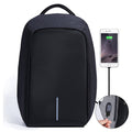 Mochila impermeável para laptop masculino de 15 polegadas, multifuncional, antifurto, com carregamento USB, ideal para viagens e escola.