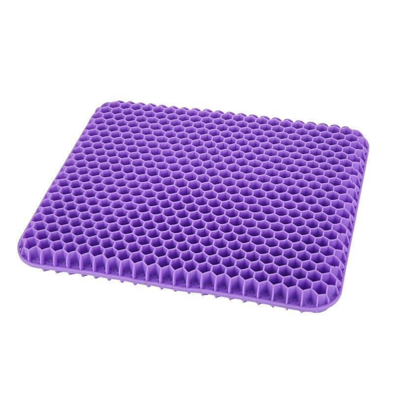 Almofada de assento de gel espessa e grande com capa antiderrapante, almofada em formato de colmeia para alívio da dor no quadril e cóccix, para uso em carro e escritório.
