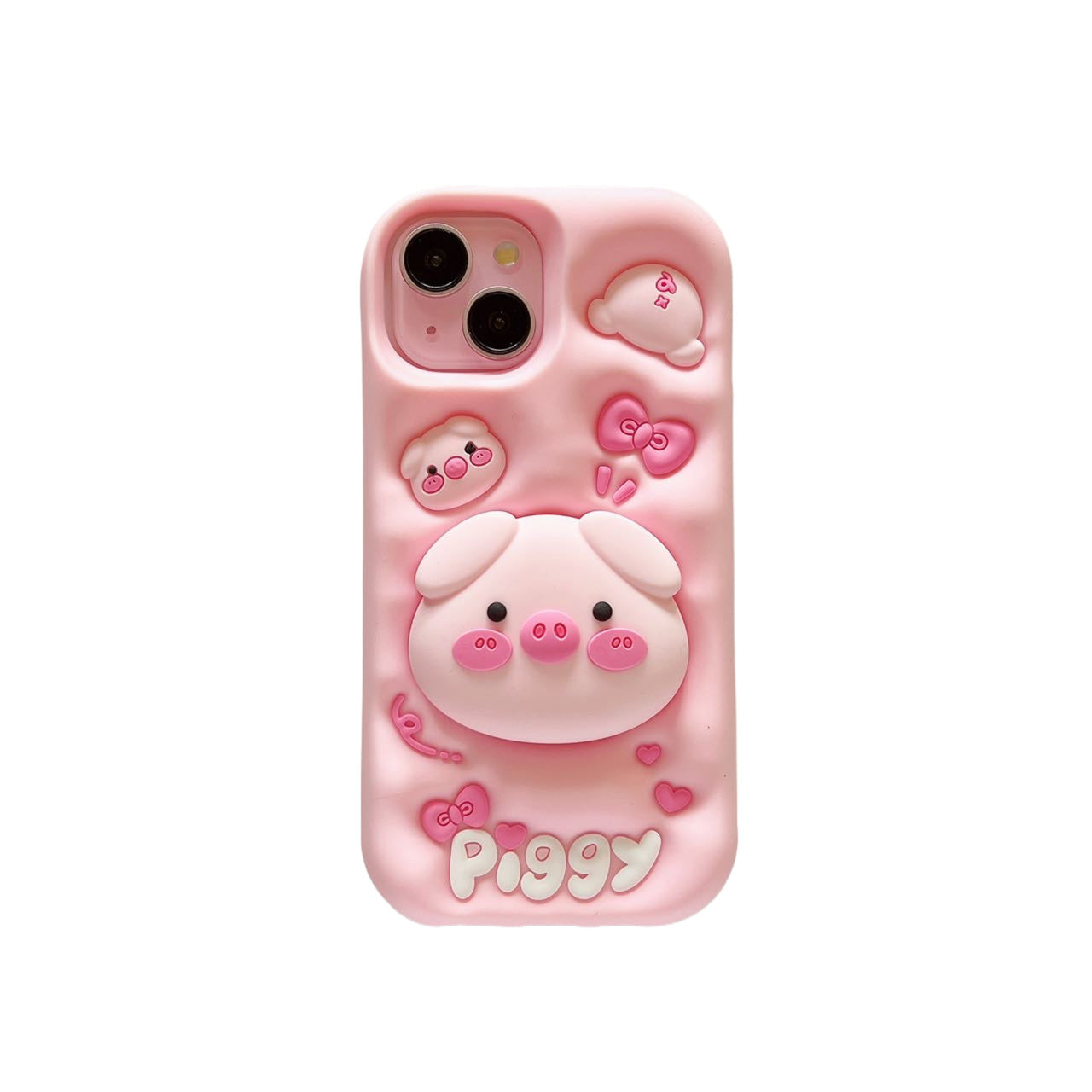 Capa protetora com suporte para iPhone 17 Pro Max, design de porco rosa, capa à prova de choque com cobertura total para iPhone 15/14/13/12 Pro
