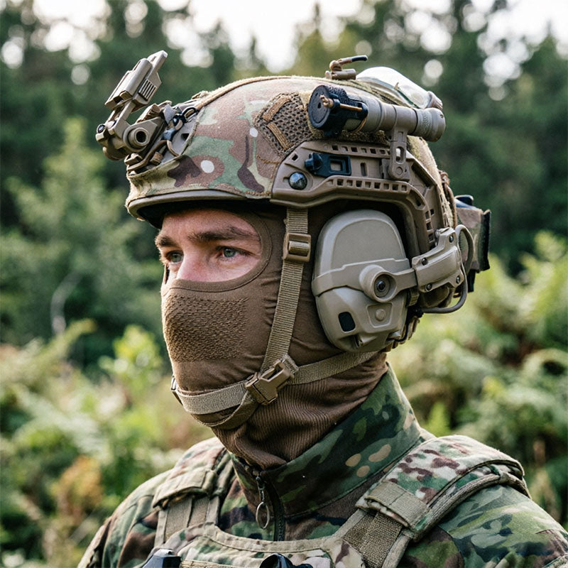 Balaclava Venom V1, máscara facial respirável com proteção UV para motociclismo e ciclismo.