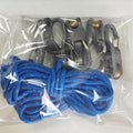 Conjunto de 6 Ajustadores de Paracord, Ferramentas de Aperto de Corda com Rodas, Tensionadores de Alta Resistência para Camping e Fitas para Lona