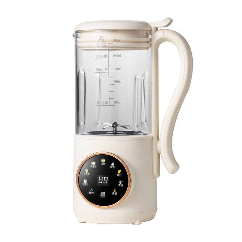 Máquina de leite vegetal, sucos e leite de soja de 1,4L com 16 lâminas para bebidas à base de plantas, aveia, amêndoas, grãos e outras bebidas.