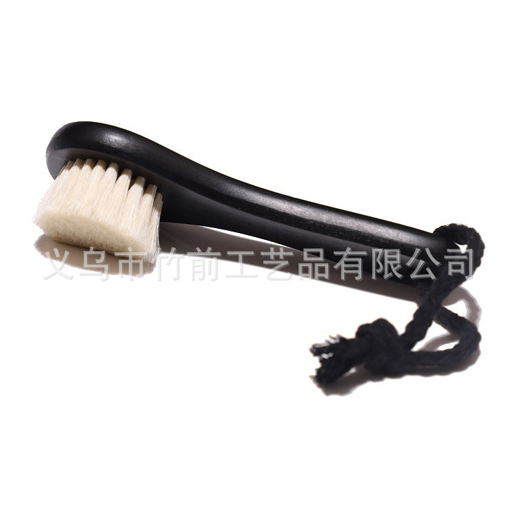 Pente de cabelo para bebê com cabeça redonda em madeira de faia, escova de banho para bebês e crianças.