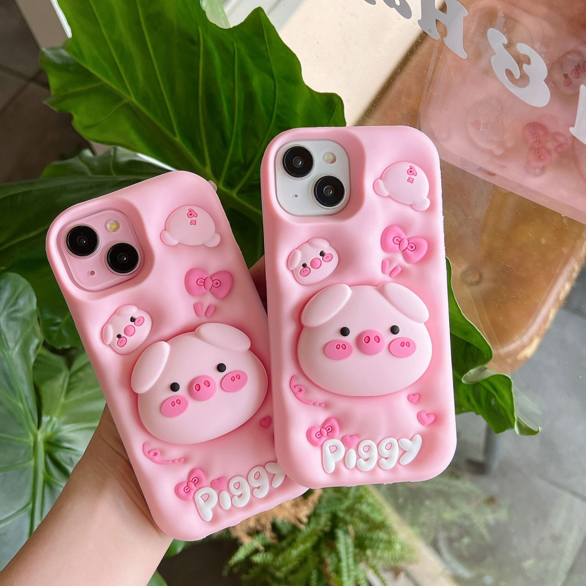 Capa protetora com suporte para iPhone 17 Pro Max, design de porco rosa, capa à prova de choque com cobertura total para iPhone 15/14/13/12 Pro