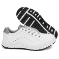 Sapatos de golfe masculinos sem cravos, ideais para treino e para o público em geral.