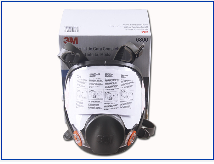 Máscara 3M 6800 de proteção facial completa contra respingos de tinta, odores e poeira industrial.