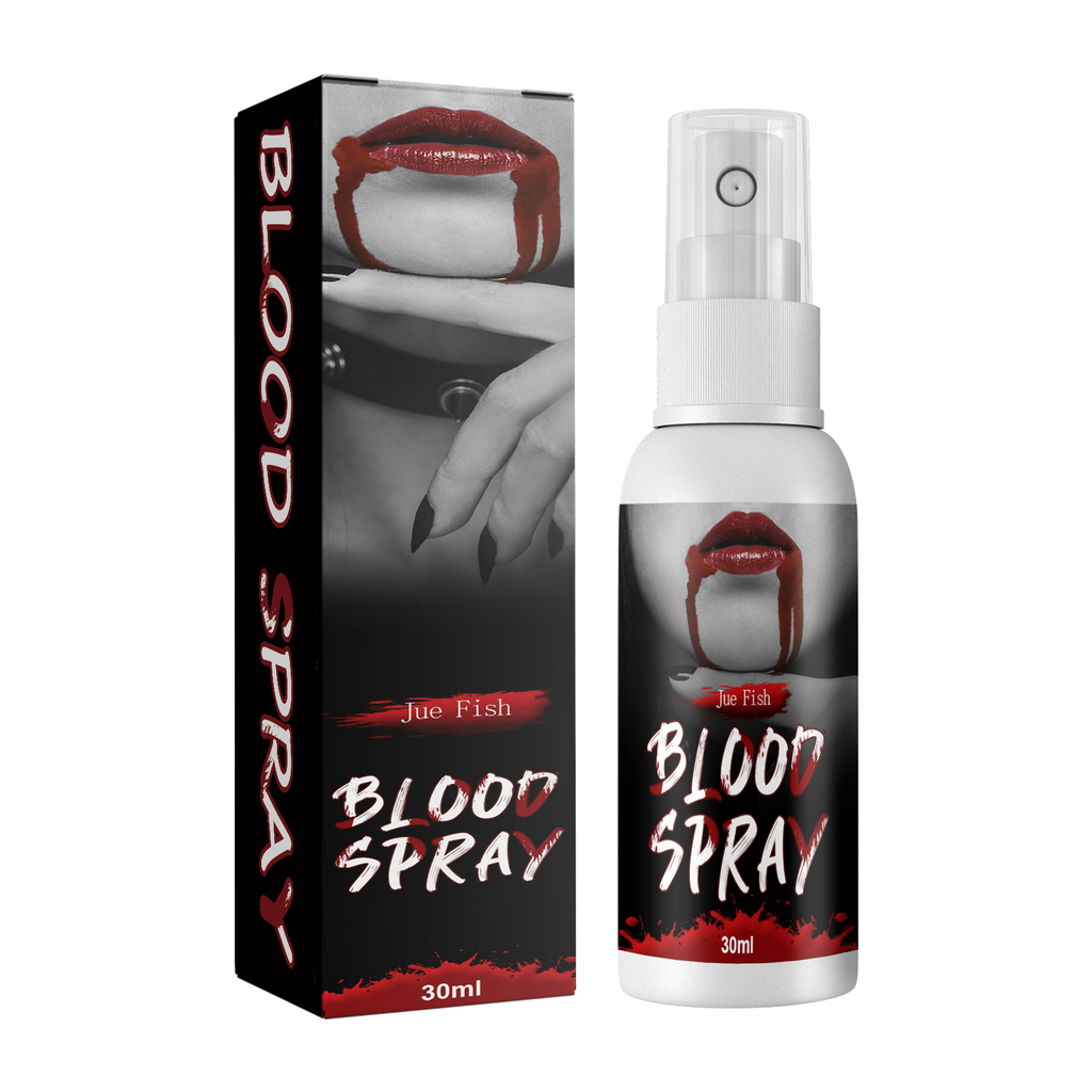 Spray de plasma, sangue falso de vampiro, sangue de zumbi, sangue artificial para decoração, maquiagem e adereços para filmes.