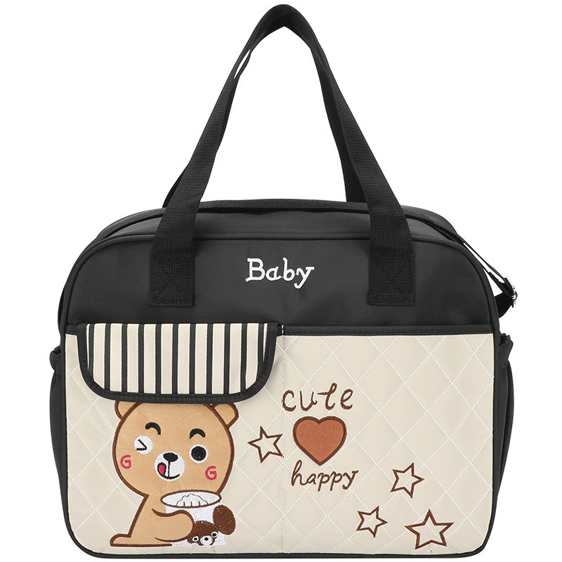 Nova bolsa transversal casual em tecido oxford com estampa fofa e moderna.