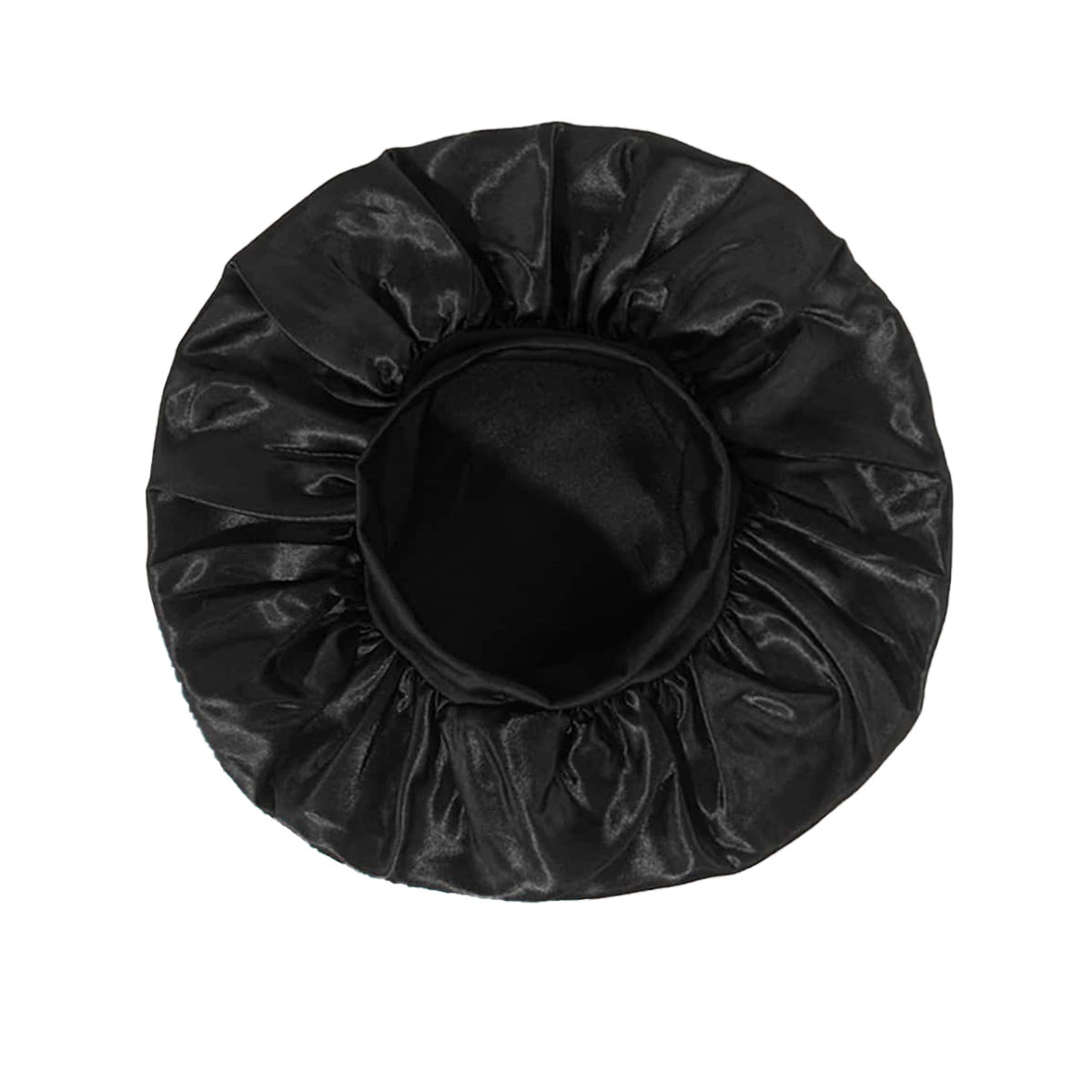 Touca de Banho de Cor Sólida, Moda Adulta, Cetim, Aba Larga, para Dormir, Ideal para Mulheres Durante a Quimioterapia e Cuidados com os Cabelos.