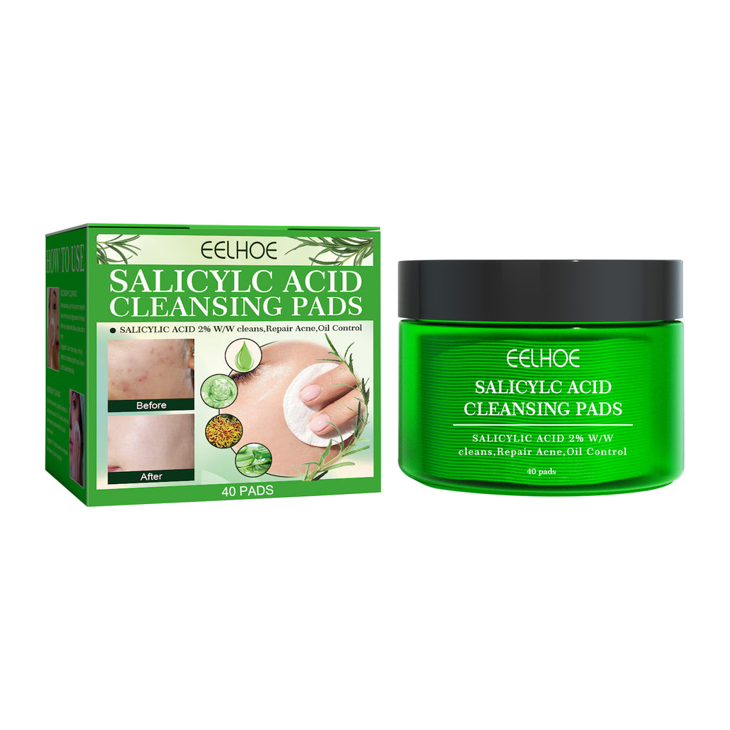 Ácido salicílico para limpeza profunda, controle da oleosidade, remoção de cravos e espinhas, limpeza suave e reparação muscular da acne.