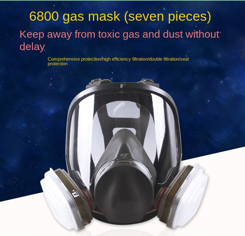 Máscara 3M 6800 de proteção facial completa contra respingos de tinta, odores e poeira industrial.
