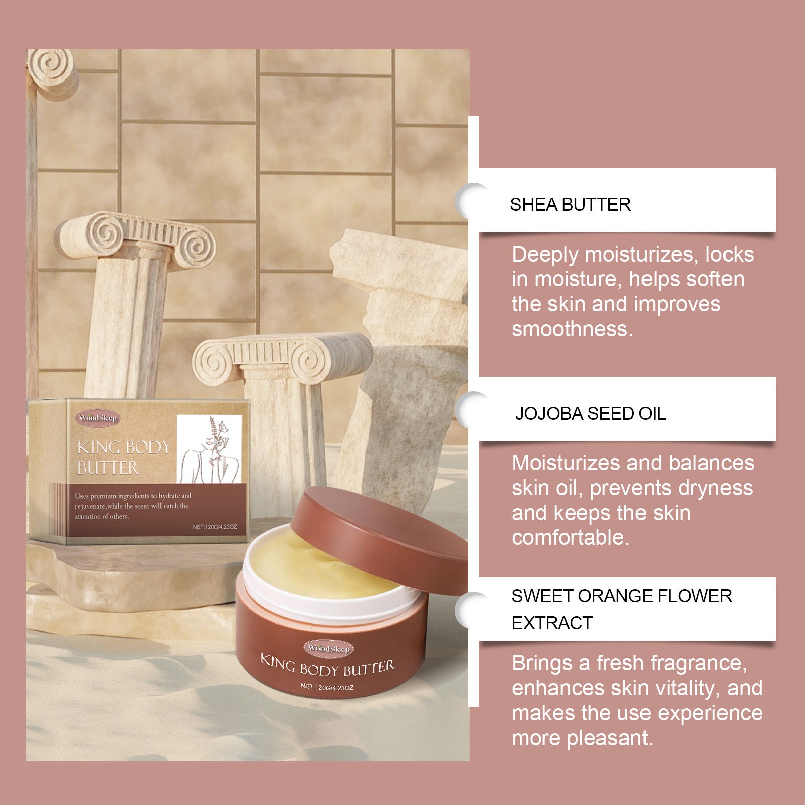 Creme hidratante corporal com fragrância de colônia - Hidratação suave e cuidado com a pele