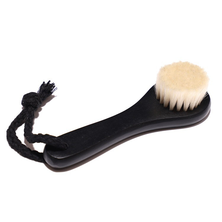 Pente de cabelo para bebê com cabeça redonda em madeira de faia, escova de banho para bebês e crianças.