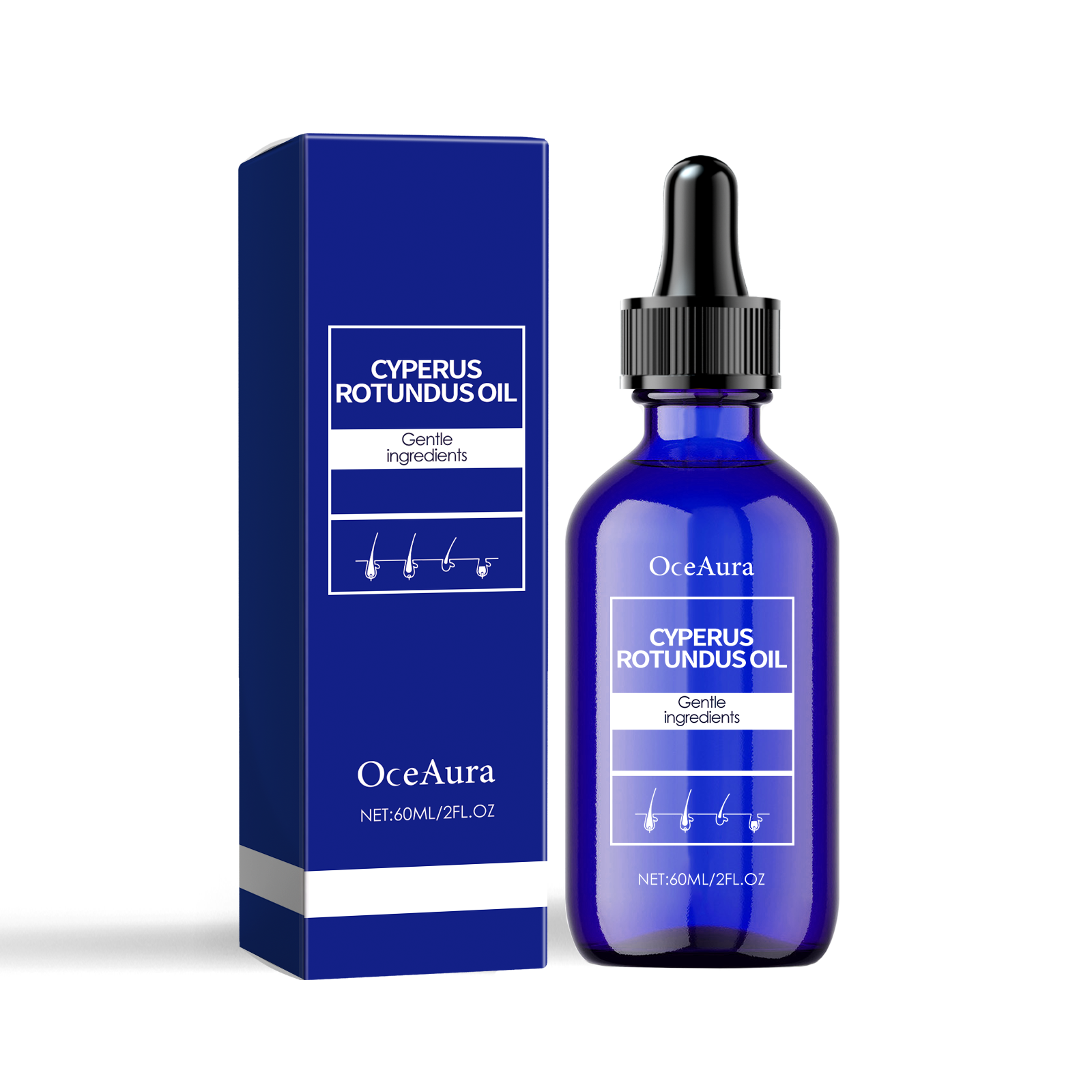 Óleo Essencial OceAura para Cuidados com os Cabelos e o Corpo, para uma Pele Nutritiva, Macia e Delicada.