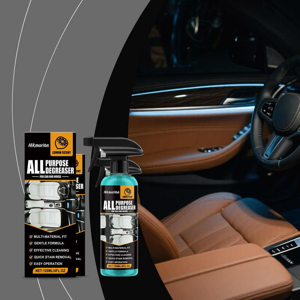 Removedor de óleo multiuso para cuidados com o interior do carro, renovação, limpeza de odores e melhora o ambiente interno do veículo.