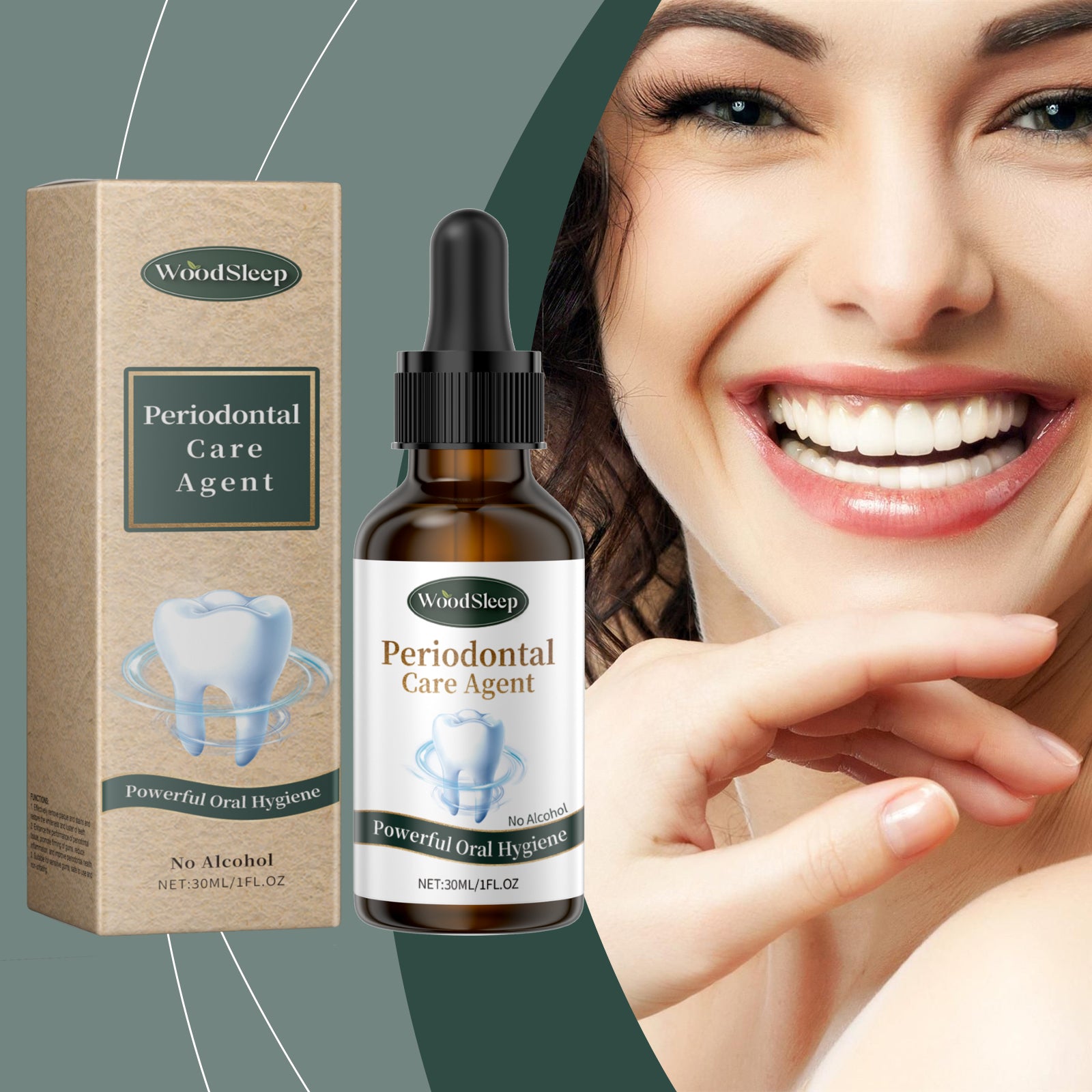 WoodSleep Orais Care, Hálito Fresco, Higiene Dental, Ambiente de Limpeza Dental