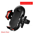 Suporte telescópico com ventosa para celular com trava automática e haste longa, ideal para saída de ar do carro e transmissões ao vivo.