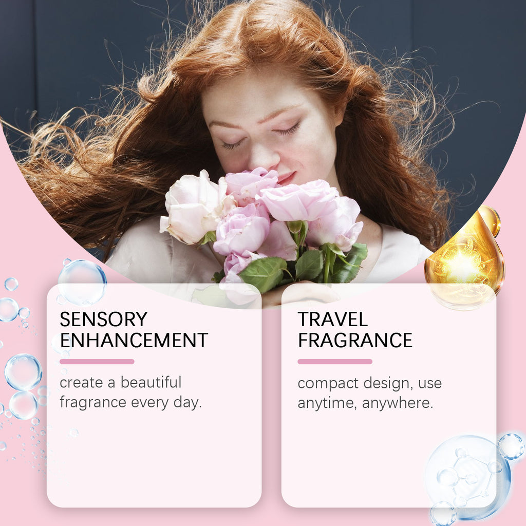 Bálsamo sólido perfumado Roxelis Rose: elegante, refrescante, sedoso e leve, ideal para levar no bolso.