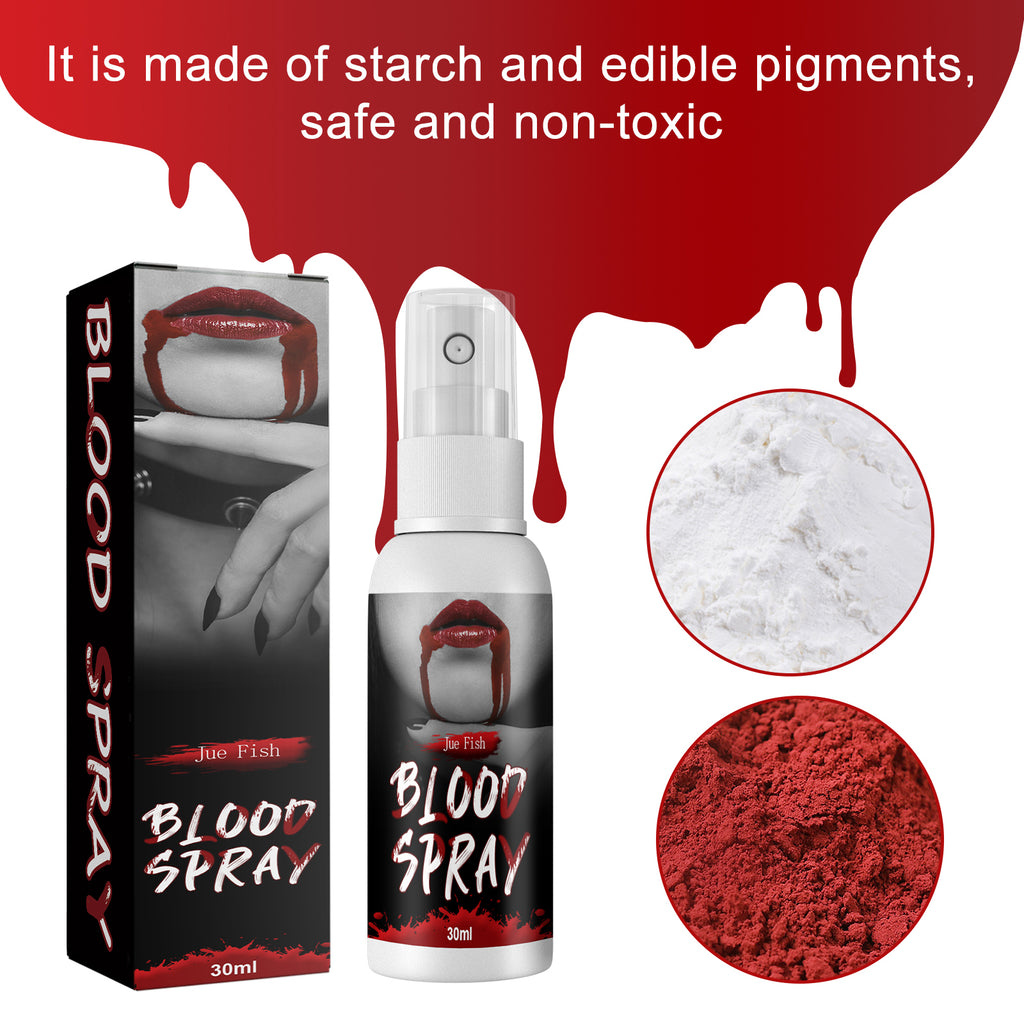 Spray de plasma, sangue falso de vampiro, sangue de zumbi, sangue artificial para decoração, maquiagem e adereços para filmes.