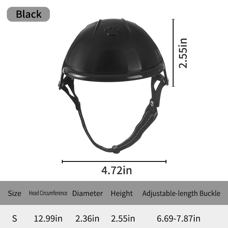 Capacete rosa para animais de estimação, novo, para cães e gatos, ideal para motociclismo, esporte e atividades ao ar livre. Acessório perfeito para a cabeça de animais de estimação.