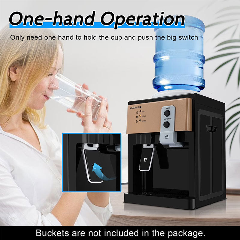 Dispensador de água elétrico de bancada, 8°C-95°C, purificador de água quente e fria para uso doméstico, na cozinha ou no escritório.