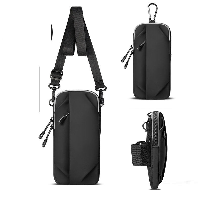 Bolsa de braço para celular para corrida, unissex, bolsa transversal diagonal para ombro único, bolsa de pulso, equipamento esportivo para viagens e fitness.