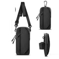 Bolsa de braço para celular para corrida, unissex, bolsa transversal diagonal para ombro único, bolsa de pulso, equipamento esportivo para viagens e fitness.