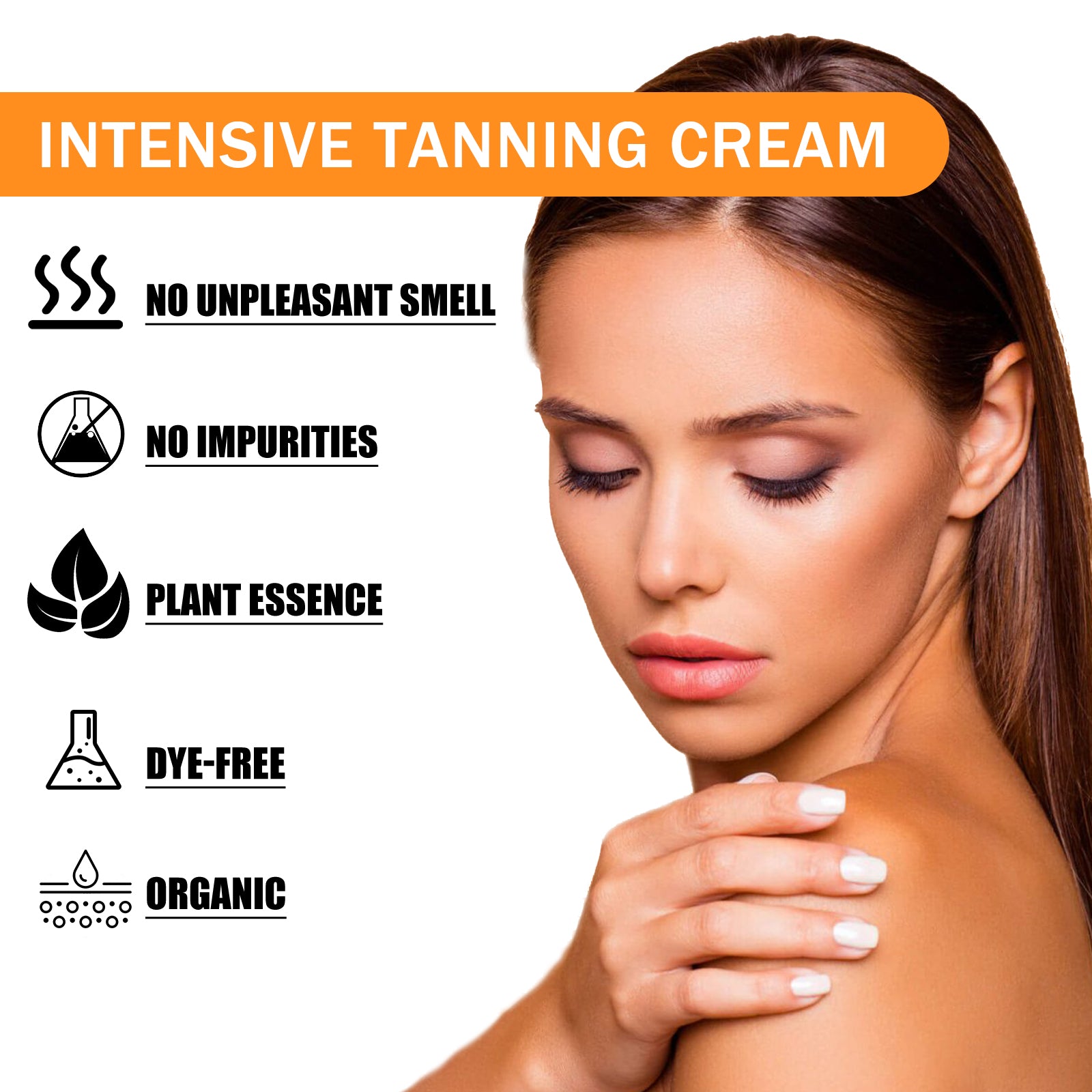 Creme bronzeador EELHOE, para bronzeamento ao ar livre na praia, loção hidratante preta que ajuda a bronzear.