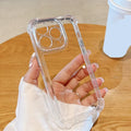 Capa de celular à prova de choque para iPhone 11 12 13 14 15 Pro Max Plus X XS XR em acrílico transparente