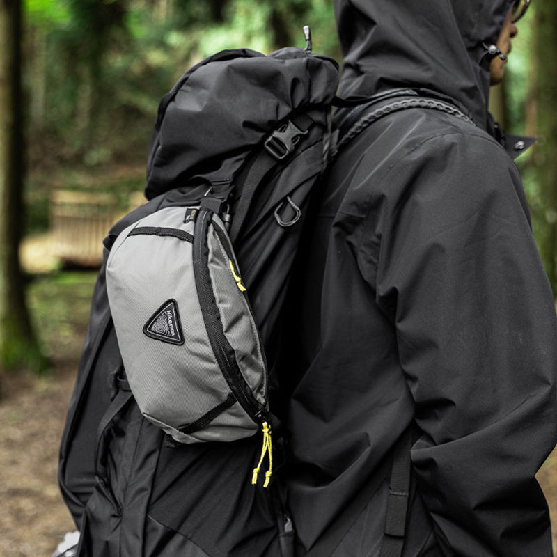 Bolsa de cintura Hikeman, para esportes ao ar livre, expande-se como mochila, leve para viagens/trilhas.