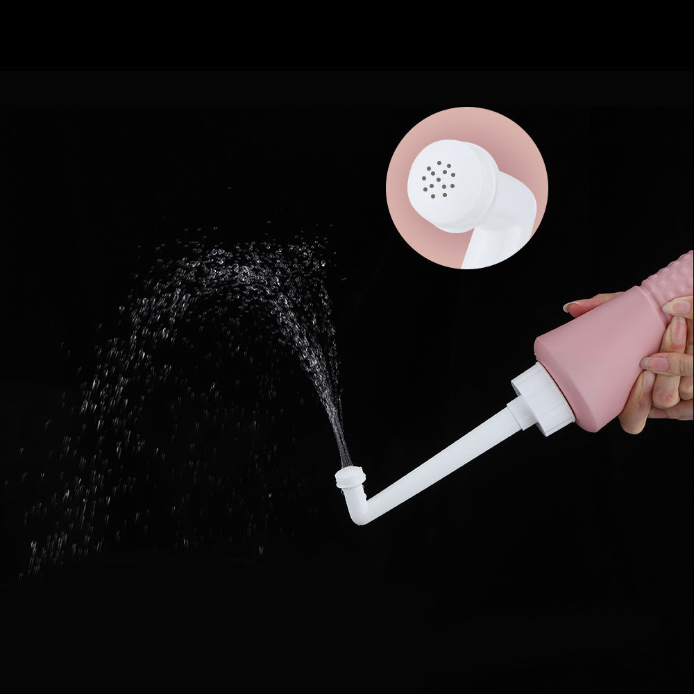 Irrigador portátil de 500ml para limpeza da região íntima feminina. Maintenance Personal Hygiene Gynecological Cleaning Protective Equipment