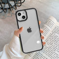 Capa protetora de acrílico colorido, ideal para Apple 14 Pro Max e iPhone 13 mini com ranhuras (15PR).