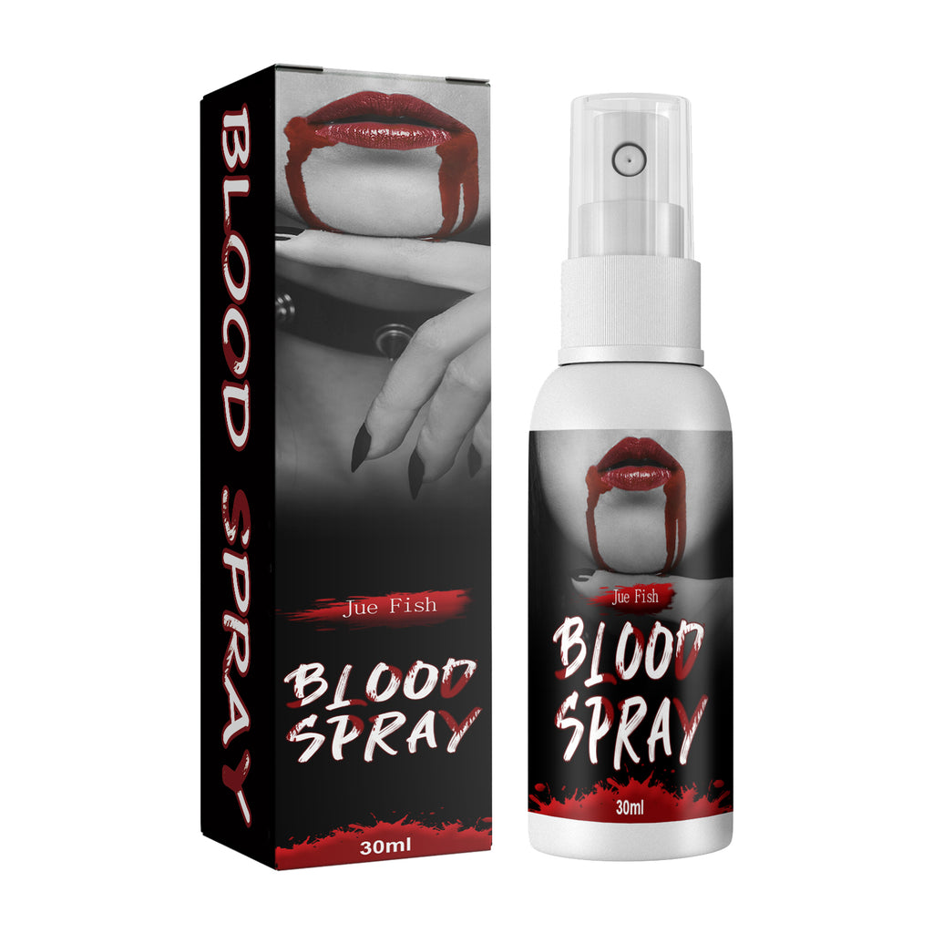 Spray de plasma, sangue falso de vampiro, sangue de zumbi, sangue artificial para decoração, maquiagem e adereços para filmes.