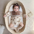 Macacão infantil de primavera/outono adorável, perfeito para bebês a partir dos 100 dias de idade, ideal para passeios e para engatinhar.