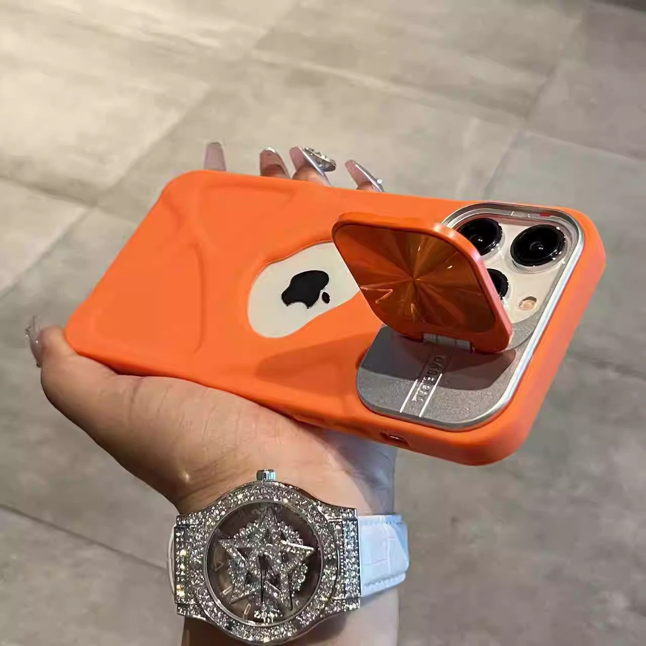 Suporte magnético com ventosa para lente Promax do iPhone 17.