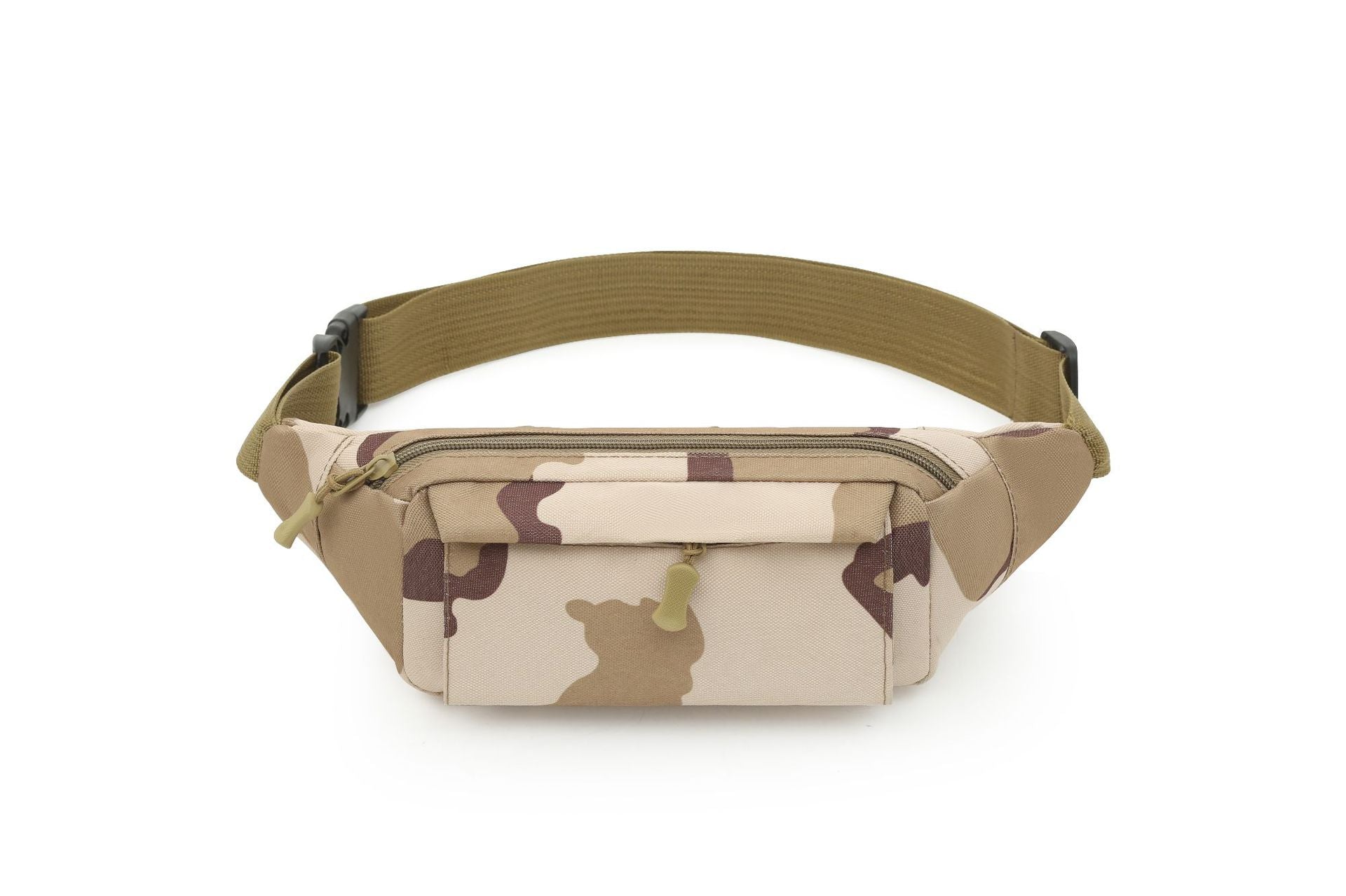 Bolsa de cintura masculina, bolsa para celular, multifuncional, esportiva e casual, para uso externo, com estampa camuflada.
