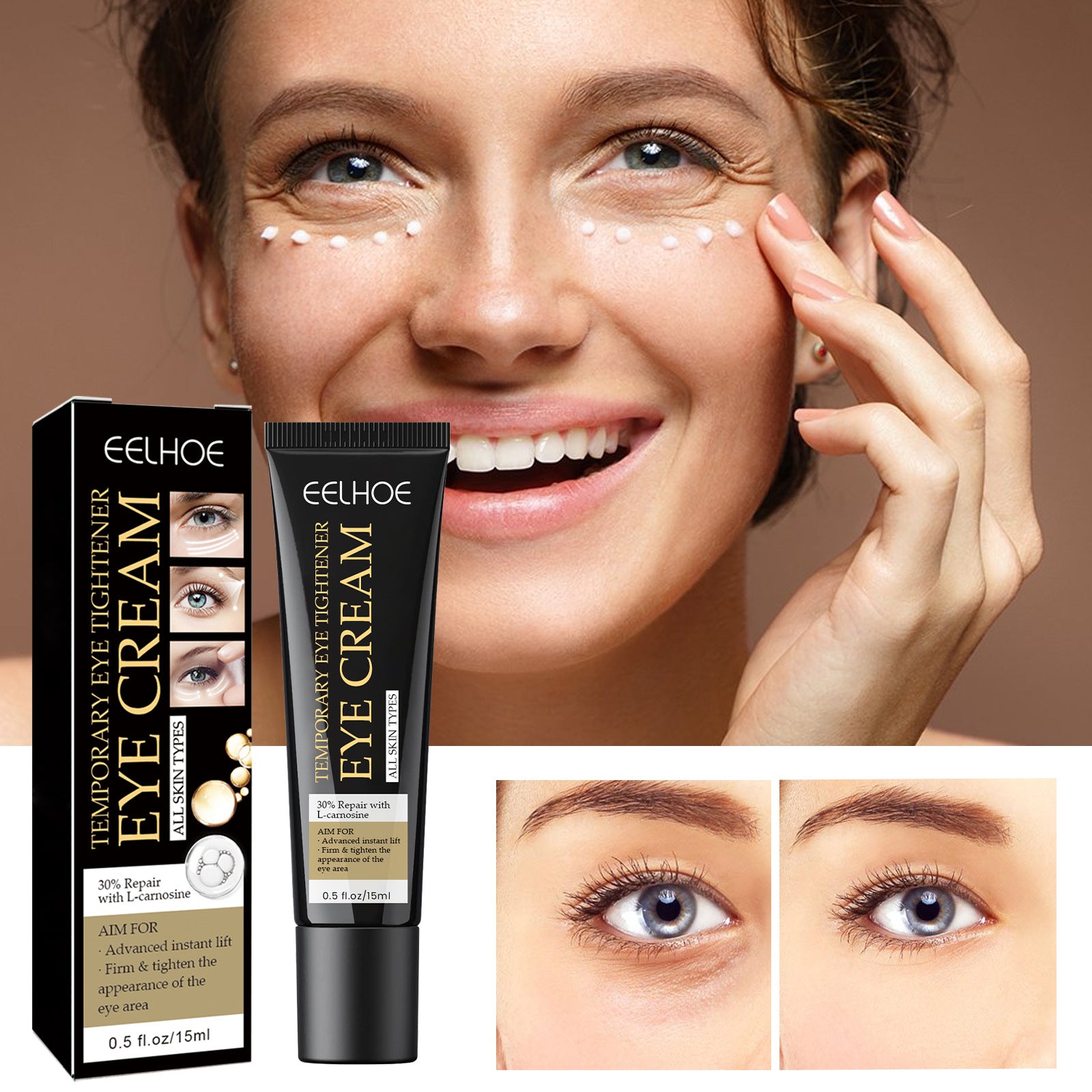 Creme hidratante para olhos EELHOE: suave, nutritivo, hidratante e refrescante.