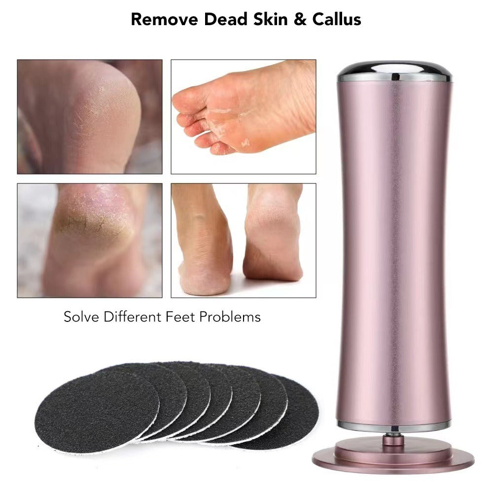 Lixa elétrica para pés, máquina de pedicure para remoção de calos e calosidades.