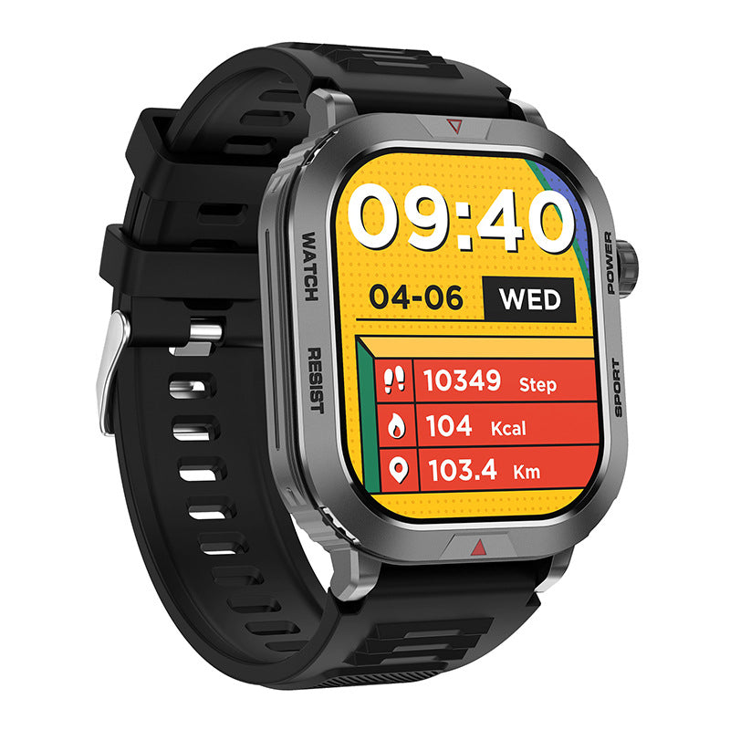 Relógio inteligente com chamadas Bluetooth, notificações push de mensagens, monitor de frequência cardíaca, contador de passos e rastreamento de atividades físicas - Relógio inteligente ZW66
