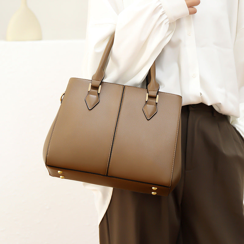 Bolsa feminina elegante para mulheres de meia-idade, bolsa de mão para mães, bolsa tote feminina.