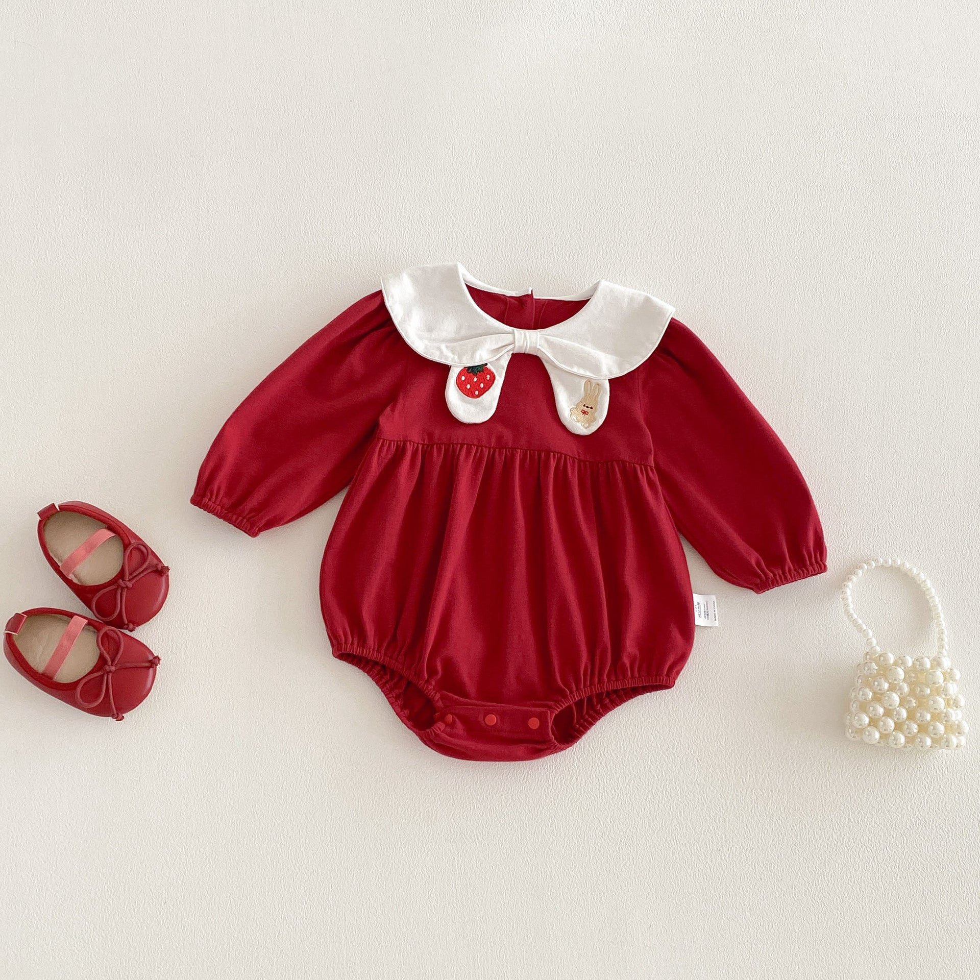 Roupa de primavera para bebê recém-nascida, body com estampa de lua cheia para aniversário de 100 dias, macacão de algodão de alta qualidade.